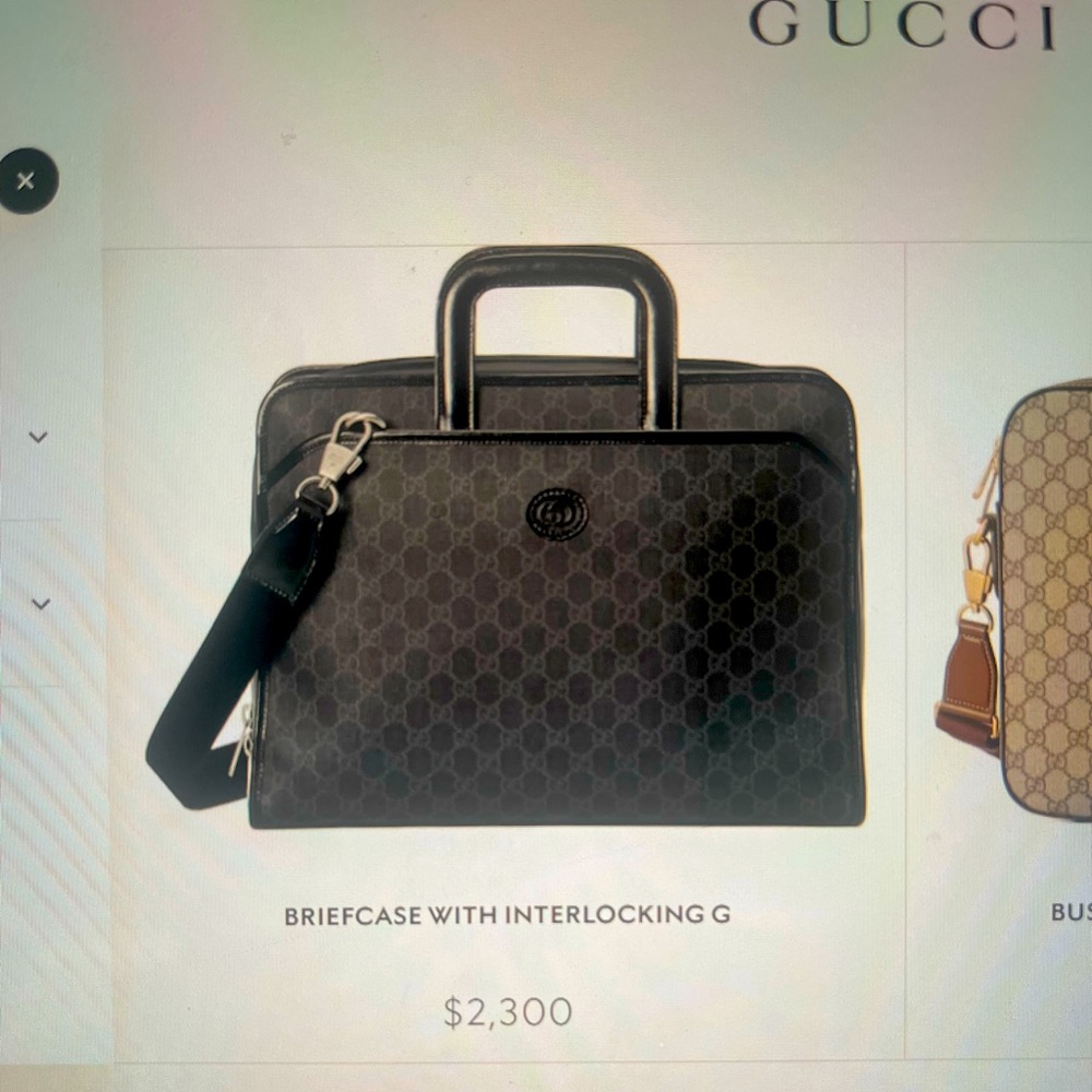 Brand new Men’s Gucci Briefcase . Retails for $2300.00